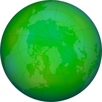 Arctic ozone map for 2021-07